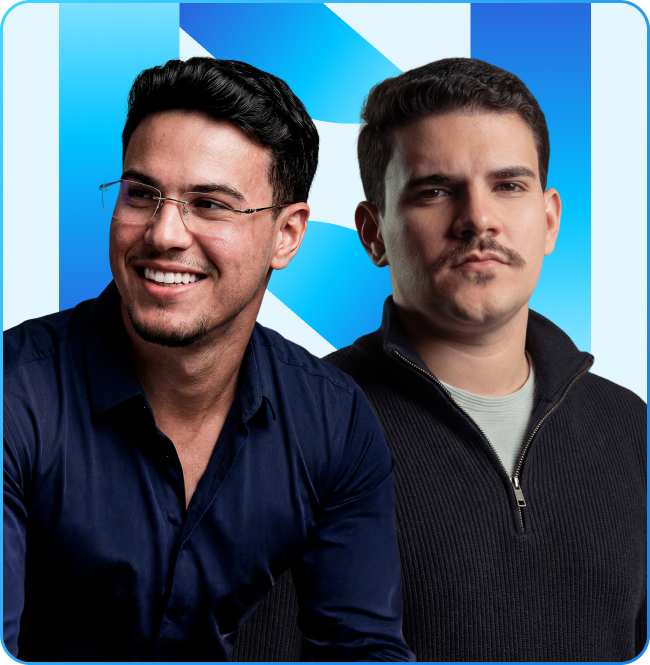 Riquelme e Gabriel, fundadores da Nevel MED